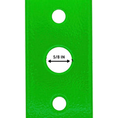 8TEN blade mounting hole detail demonstrating reinforced fit stability