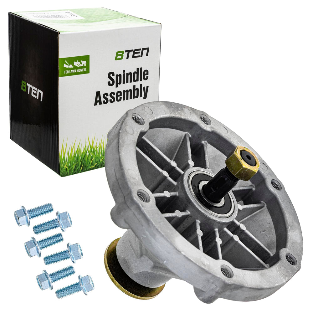 8TEN spindle close-up on bearing area showing durable construction benefit