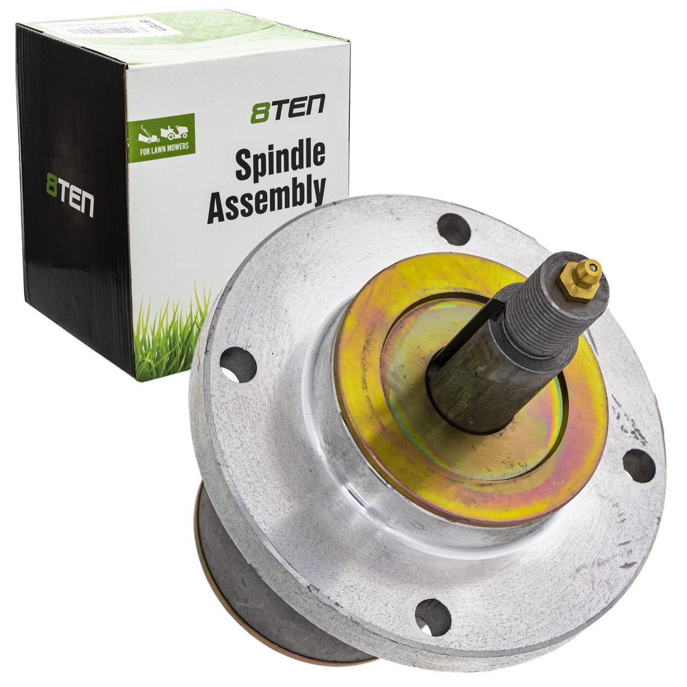 8TEN front view of spindle showing mounting face and reliable fit
