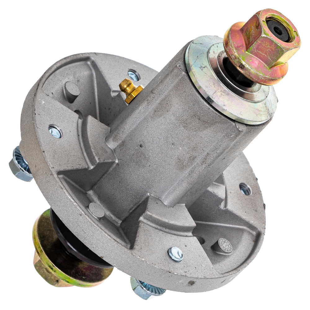 8TEN deck spindle side profile displaying 6.38 inch height for correct deck alignment