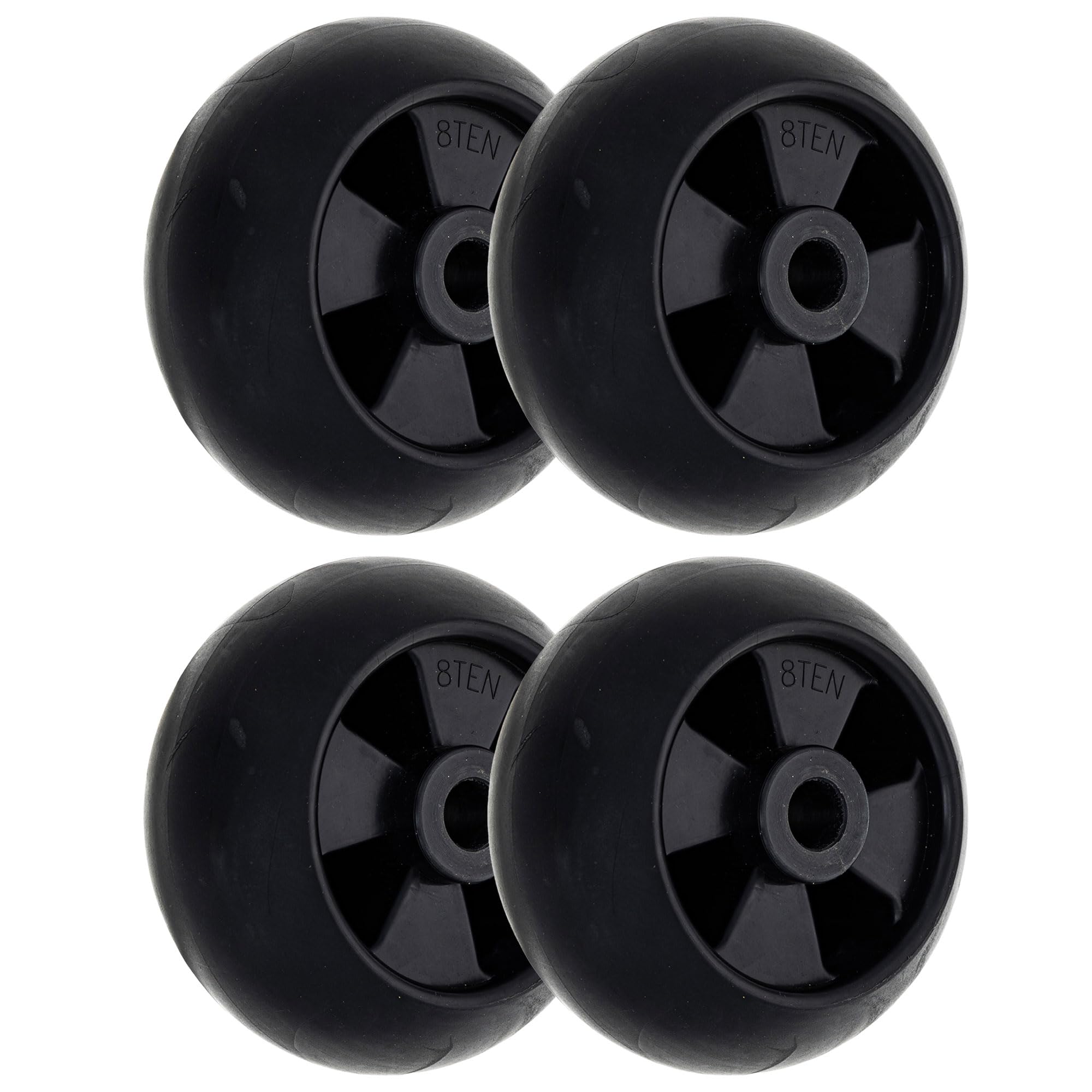 8TEN deck wheel 4-pack front view showing product and benefit durable replacement
