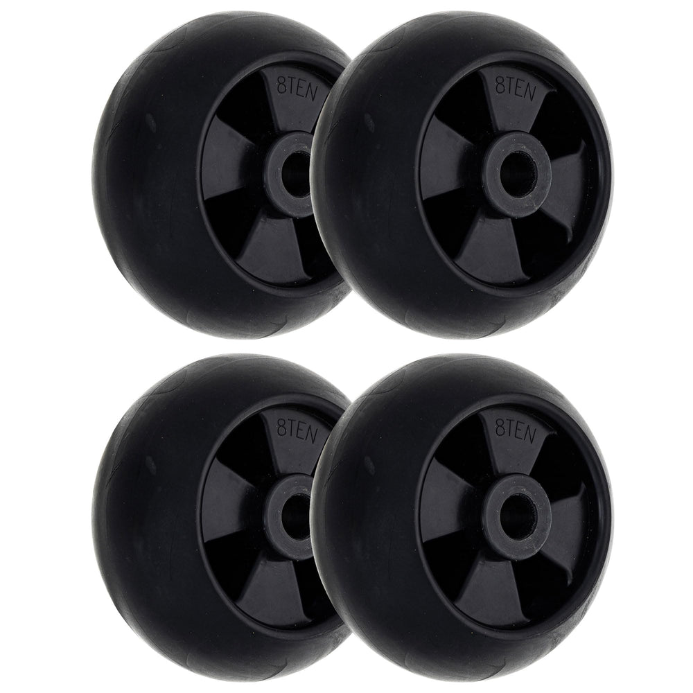 8TEN deck wheel 4-pack front view showing product and benefit durable replacement