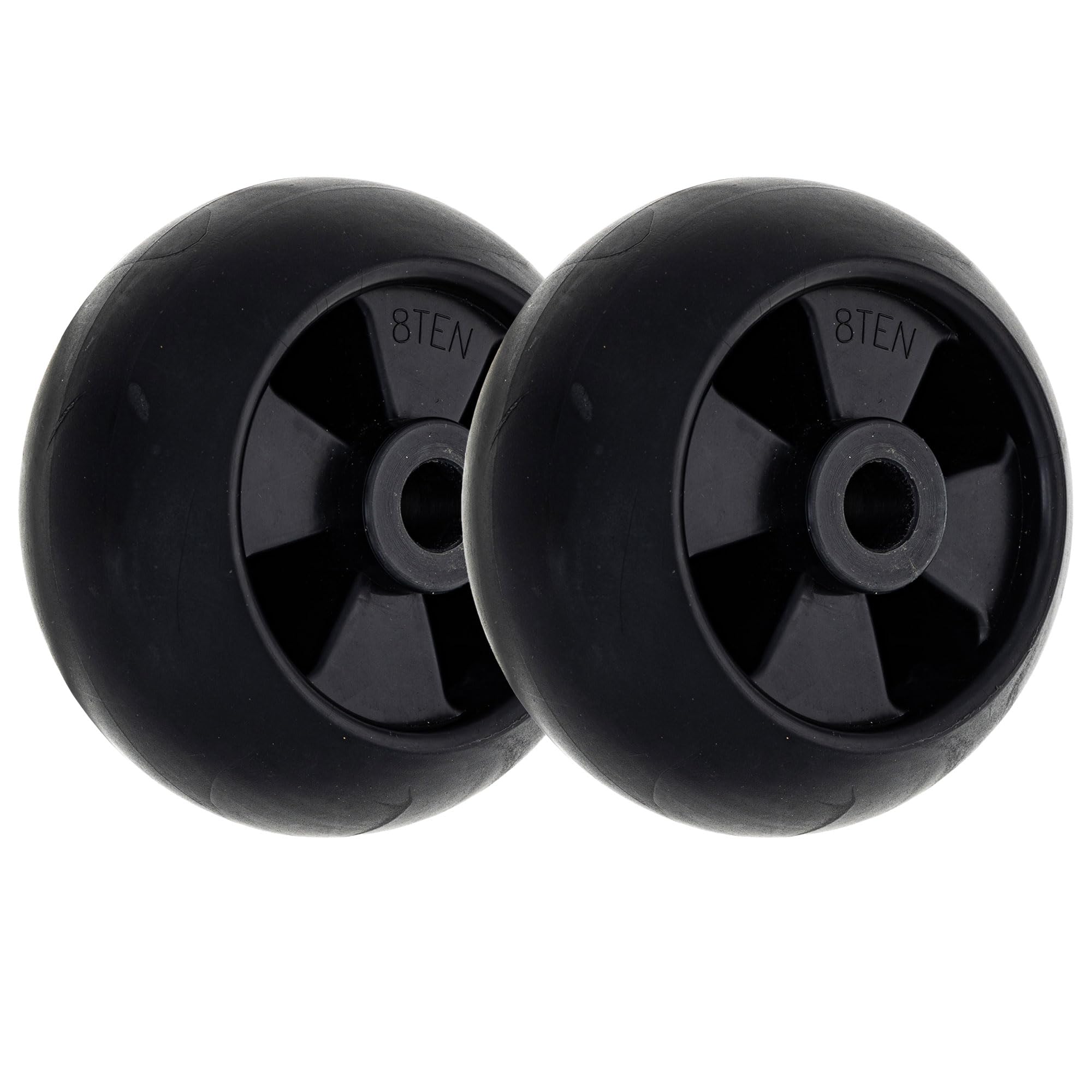 8TEN front view of deck wheel showing fit and durability benefit