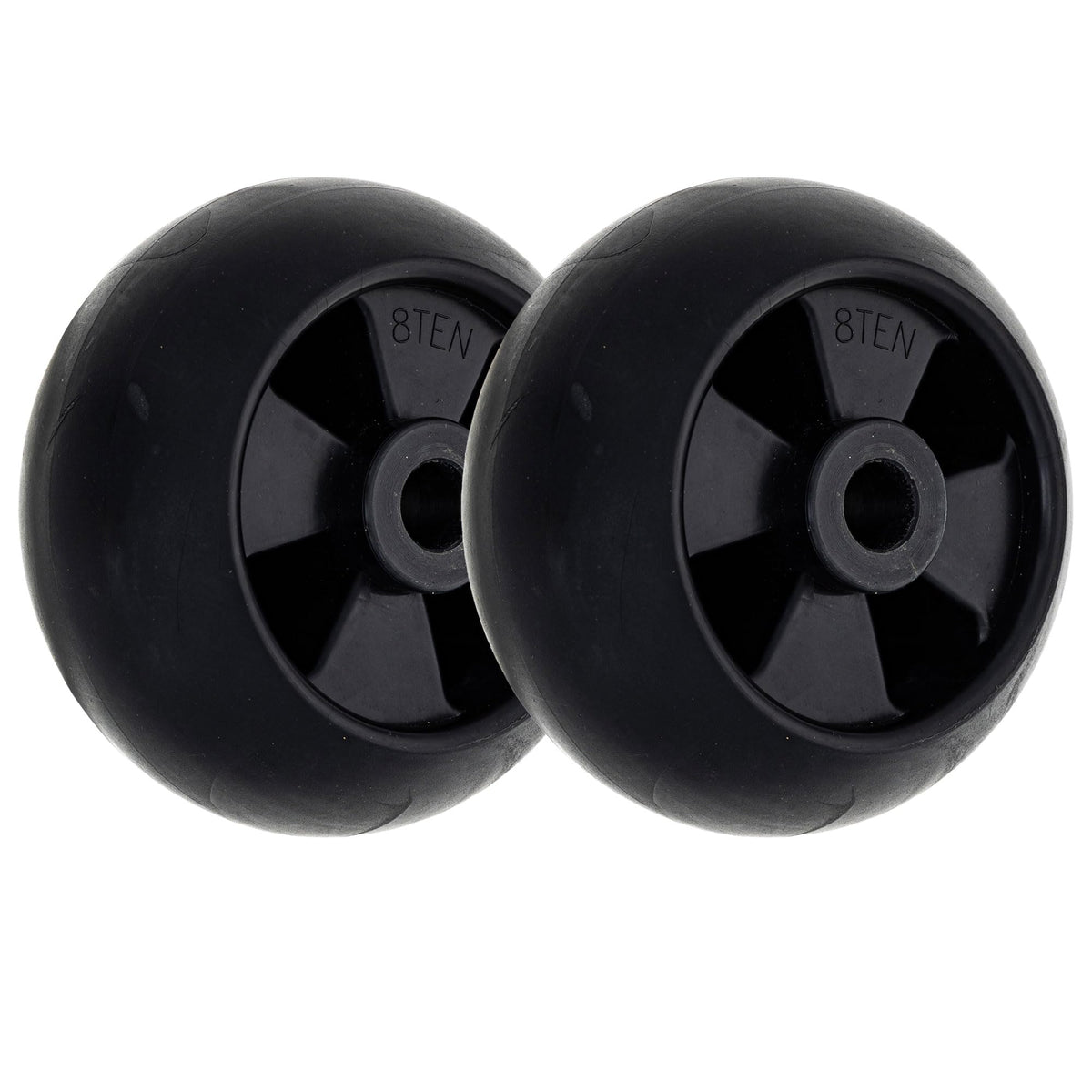 8TEN front view of deck wheel showing fit and durability benefit