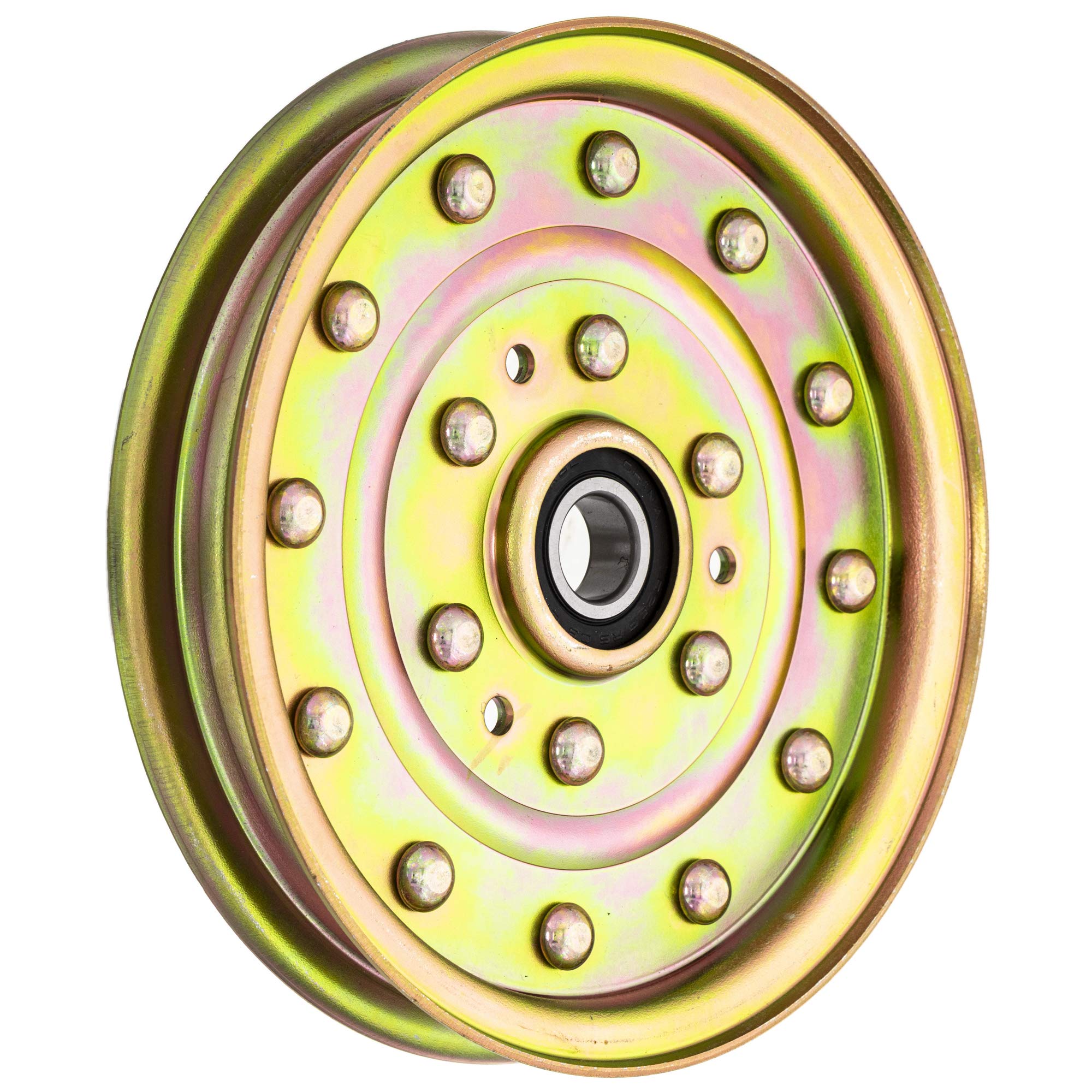 8TEN pulley installed while mowing showing quieter belt operation