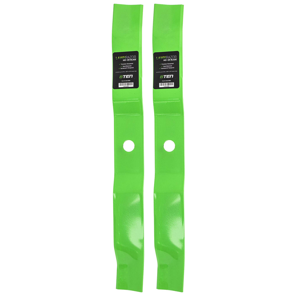 8TEN front packaging showing LawnRAZOR blades and fitment details for Murray