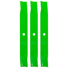 8TEN LawnRAZOR front view of three replacement blades showing profile and finish for reliable cutting