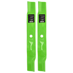 8TEN front view of two LawnRAZOR blades showing fit and finish benefits