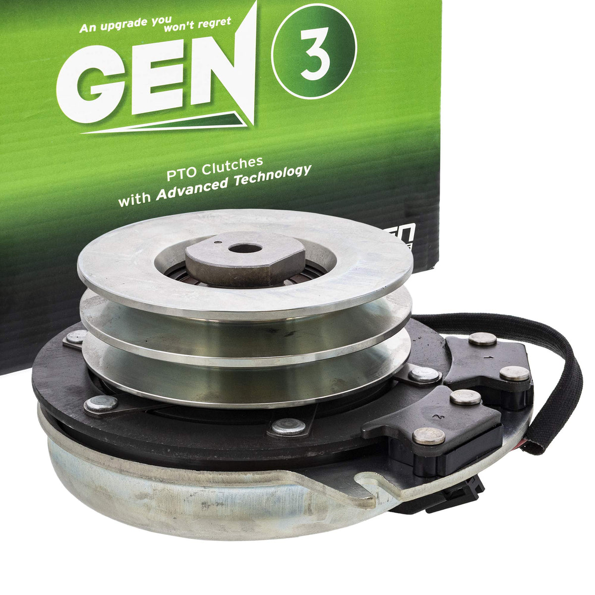 8TEN front view of clutch showing mounting points and durable housing benefit