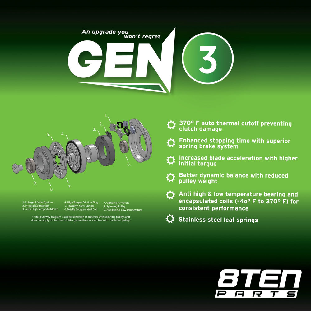 8TEN Gen 3 label and stamping showing model and part compatibility for confident part verification