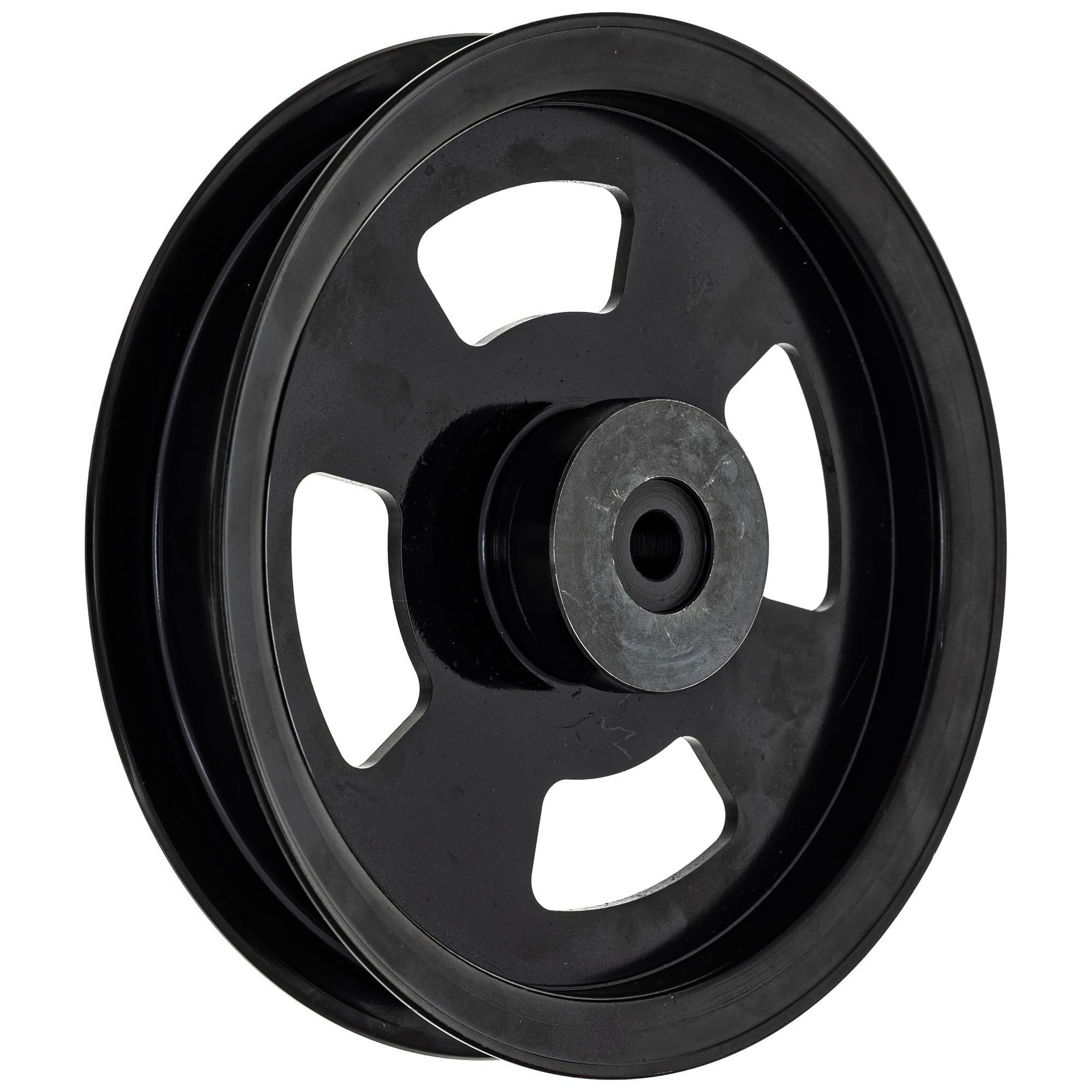 8TEN idler pulley front view showing fit and finish, ensuring reliable replacement