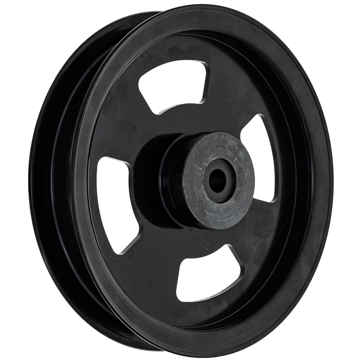 8TEN idler pulley front view showing fit and finish, ensuring reliable replacement