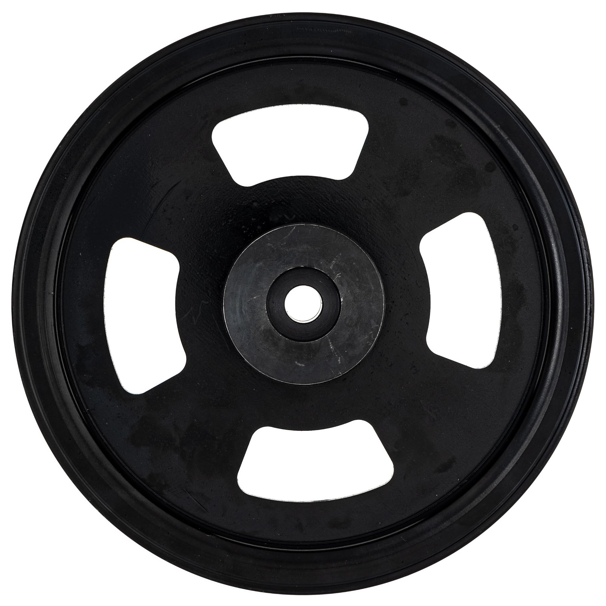 8TEN idler pulley side profile displaying dimensions for correct belt alignment benefit
