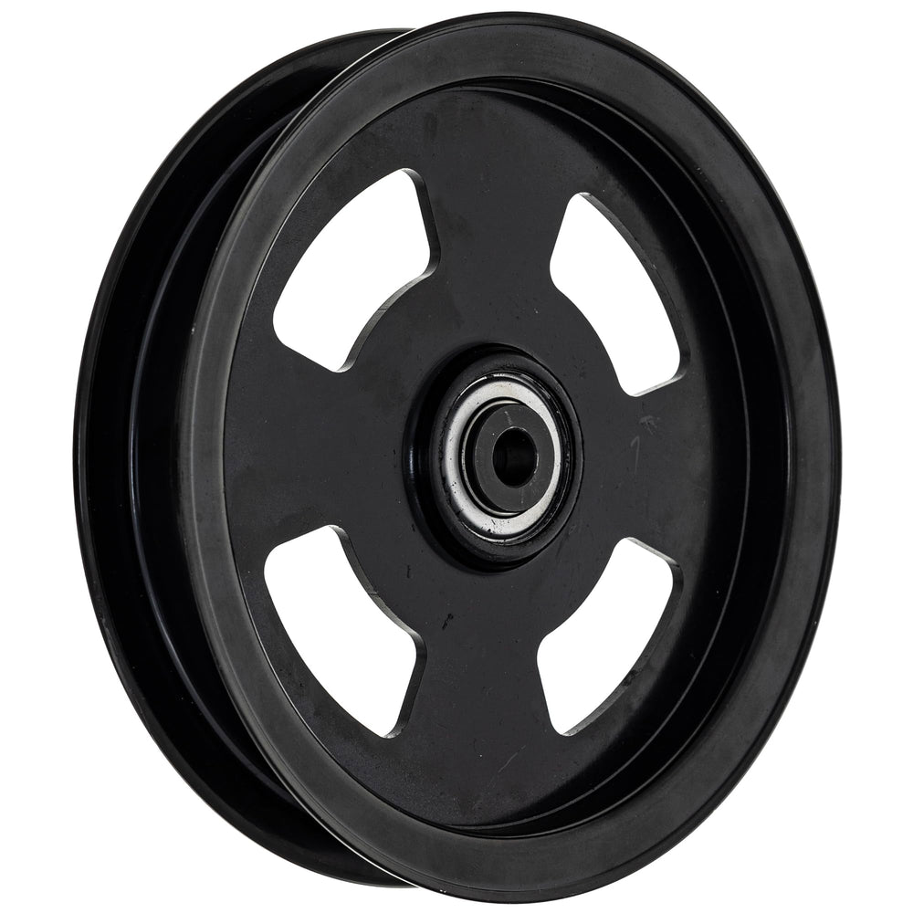 8TEN idler pulley size comparison with ruler illustrating outer diameter match benefit