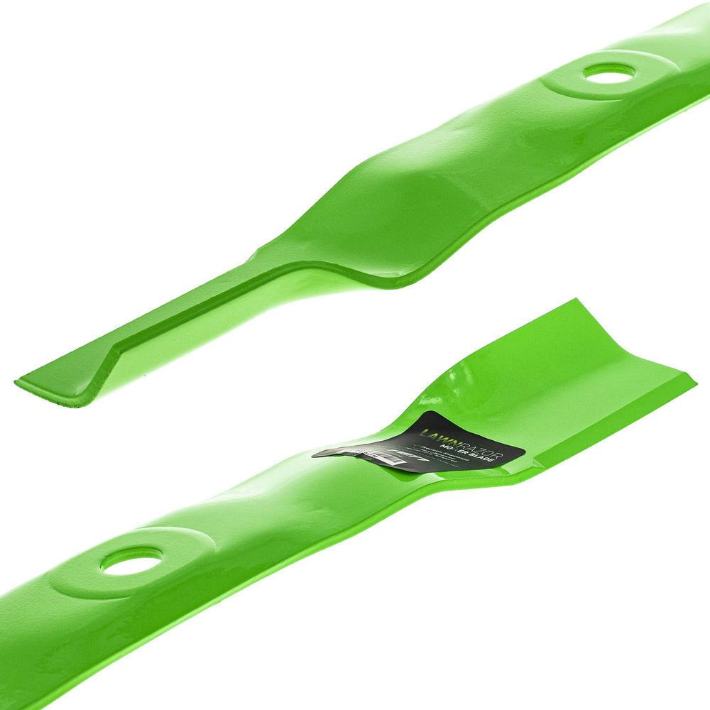 8TEN blades mounted on mower deck demonstrating improved bagging benefit