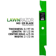 8TEN LawnRAZOR close-up of blade edge highlighting sharpness and durability