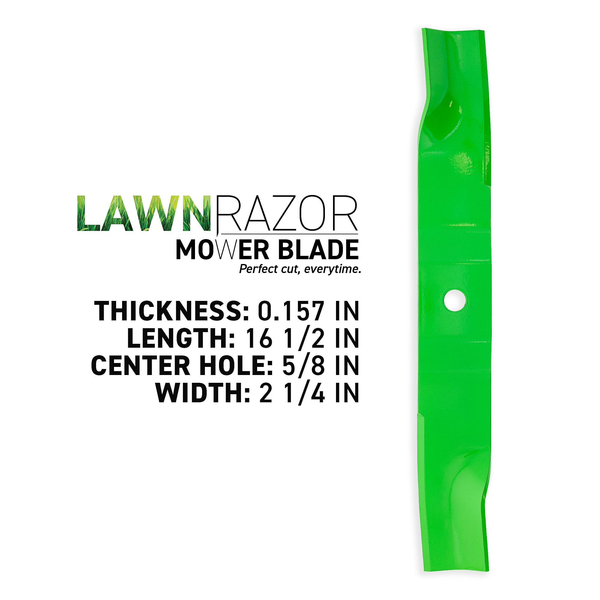 8TEN LawnRAZOR close-up of rolled foil edge demonstrating sharpness and durable cutting performance