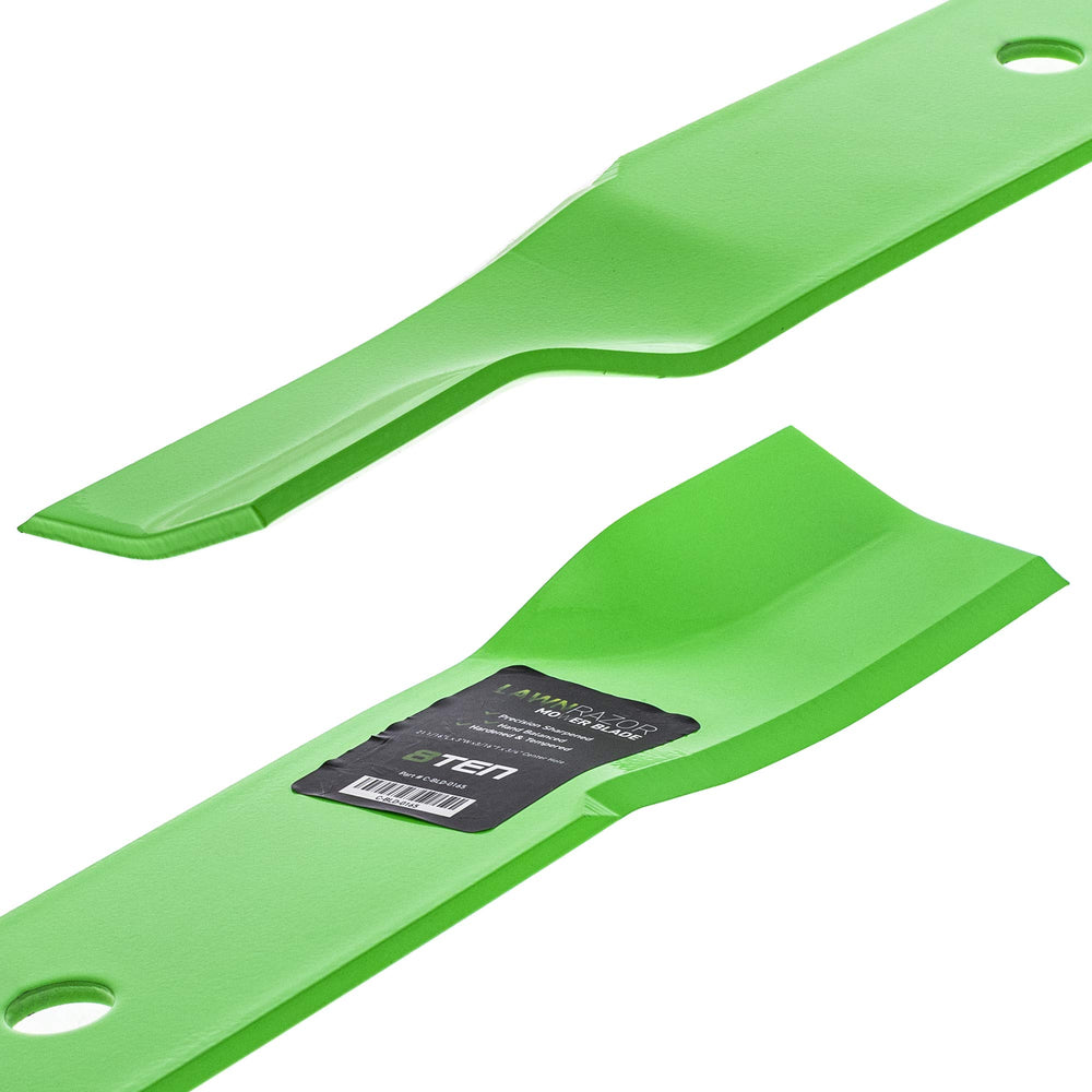 8TEN LawnRAZOR sharpened edge detail demonstrating clean-cut capability