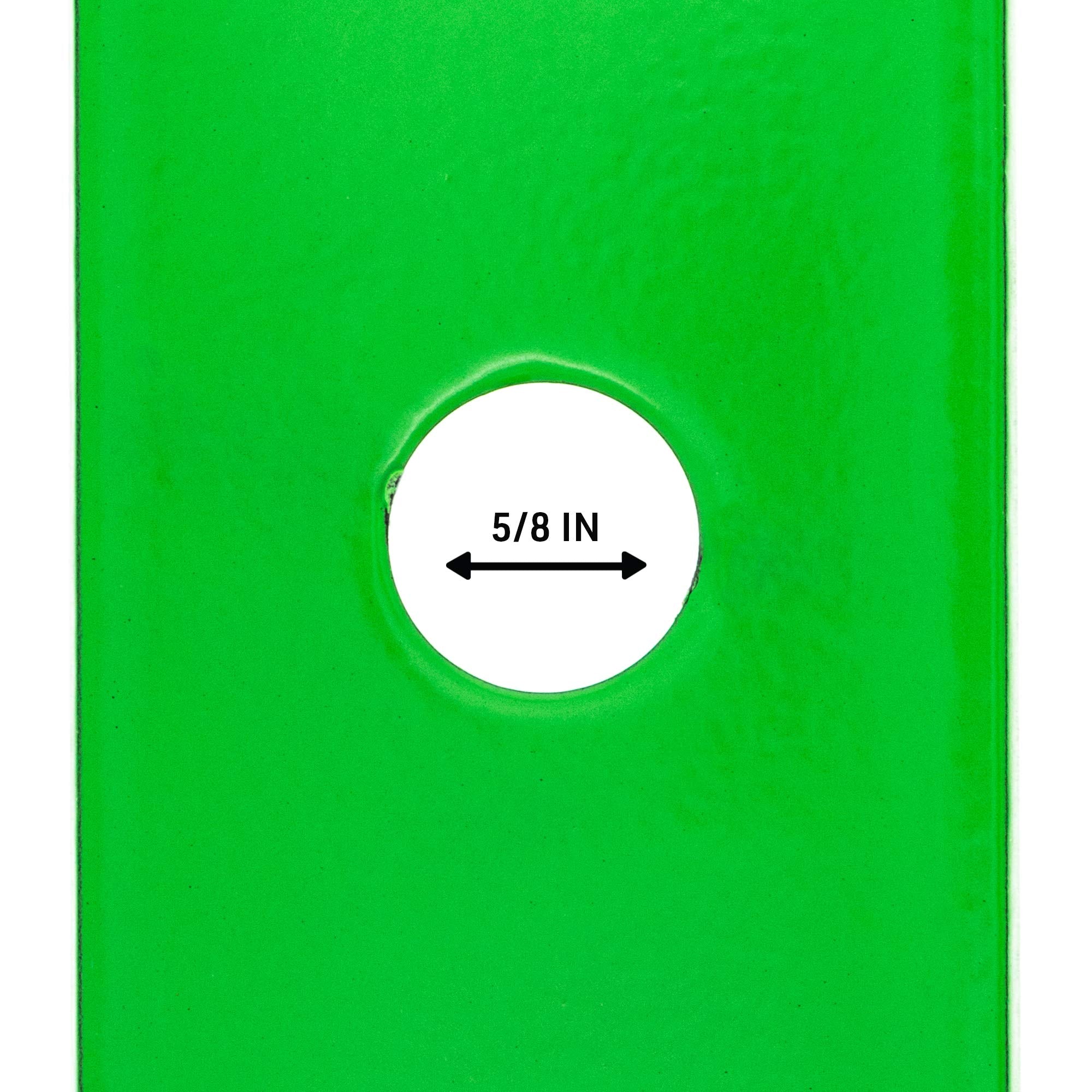 8TEN blade bolt holes and underside showing proper hole alignment for easy installation
