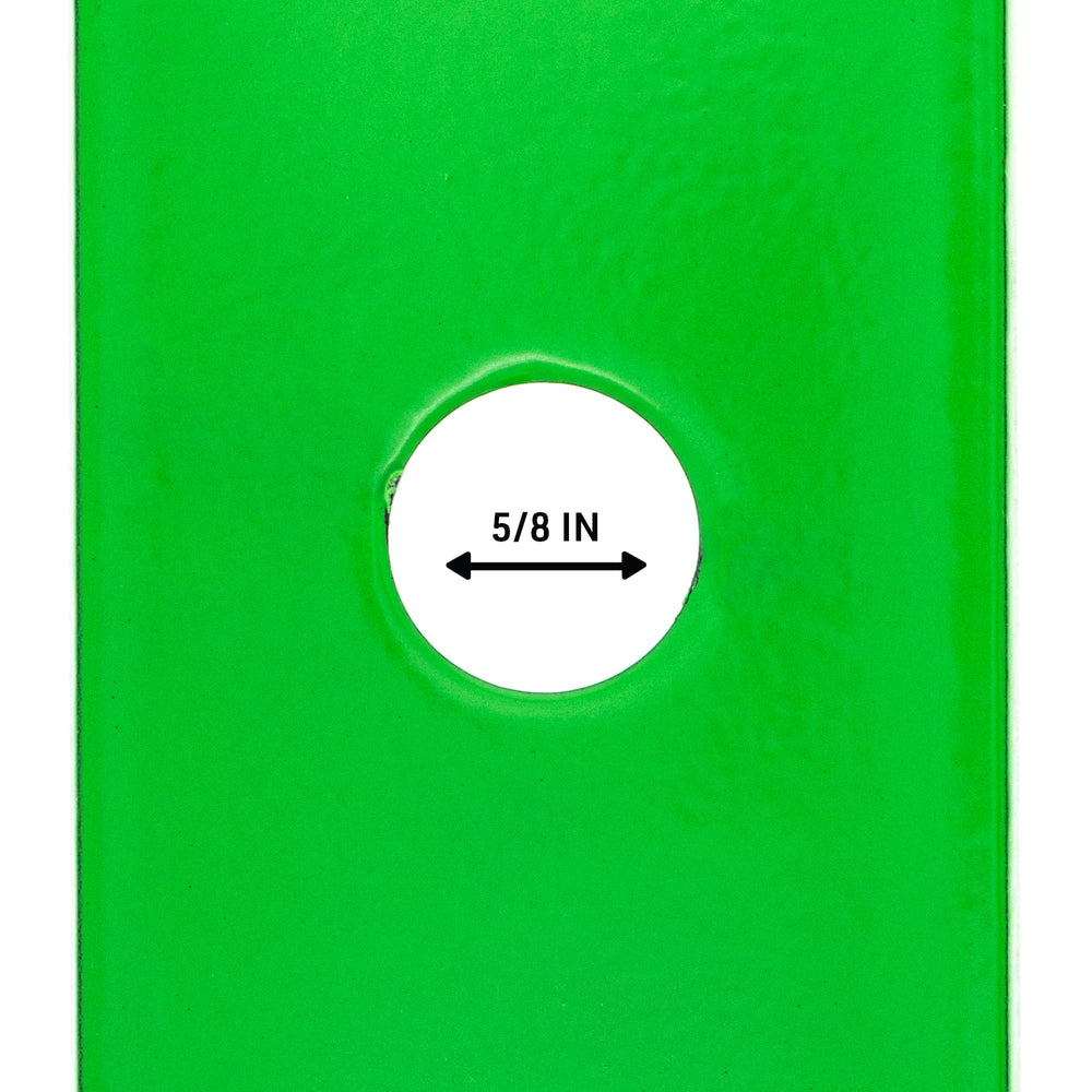 8TEN blade bolt holes and underside showing proper hole alignment for easy installation