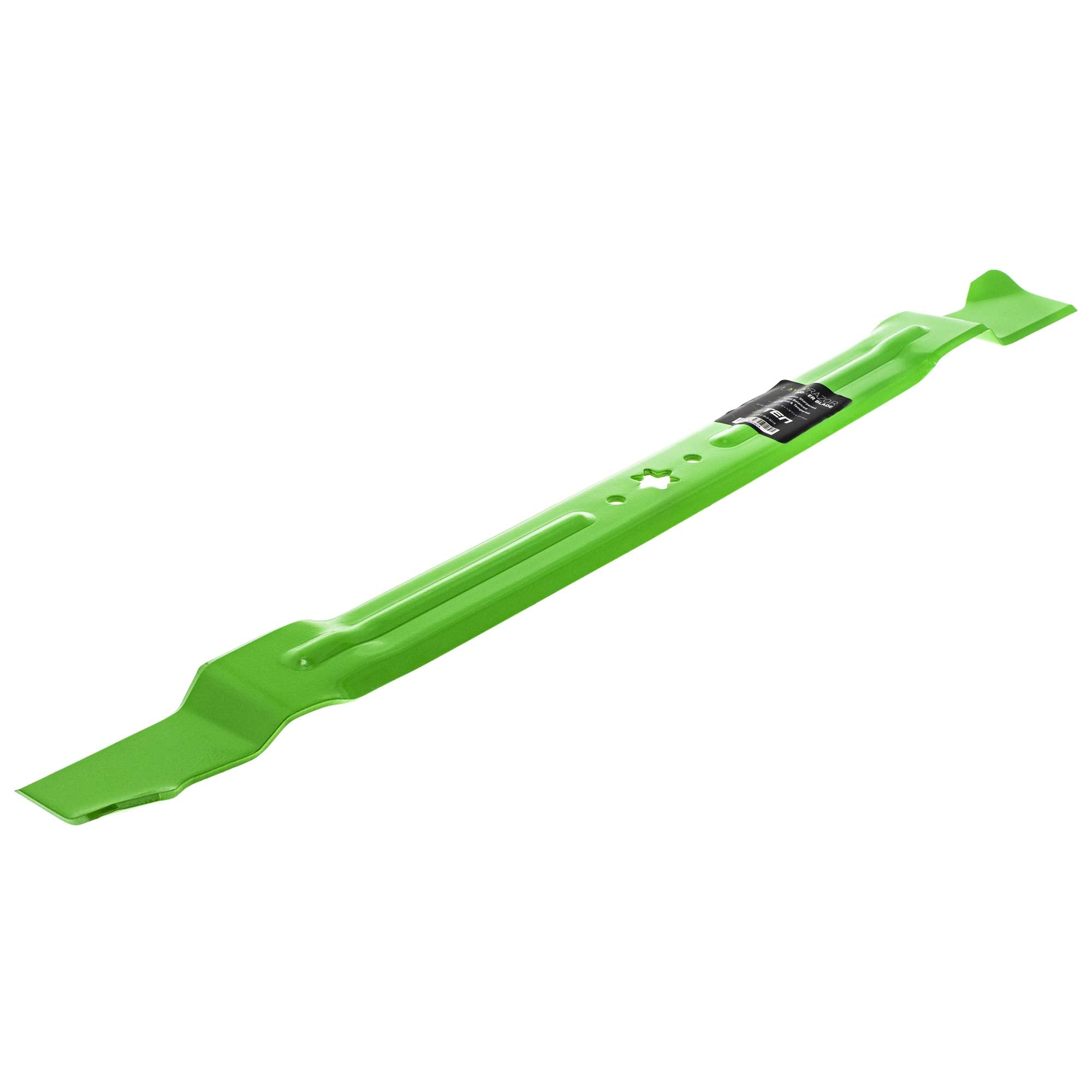 8TEN LawnRAZOR three blades balanced on a bench reducing vibration and promoting even cutting