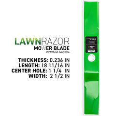 8TEN blade center hole detail showing 1 1/4 inch mounting fit benefit