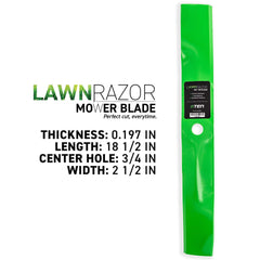 8TEN blade center hole detail showing 3/4-inch fit for secure mounting