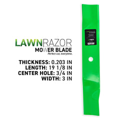 8TEN blade center hole detail highlighting 3/4-inch fit for correct mounting