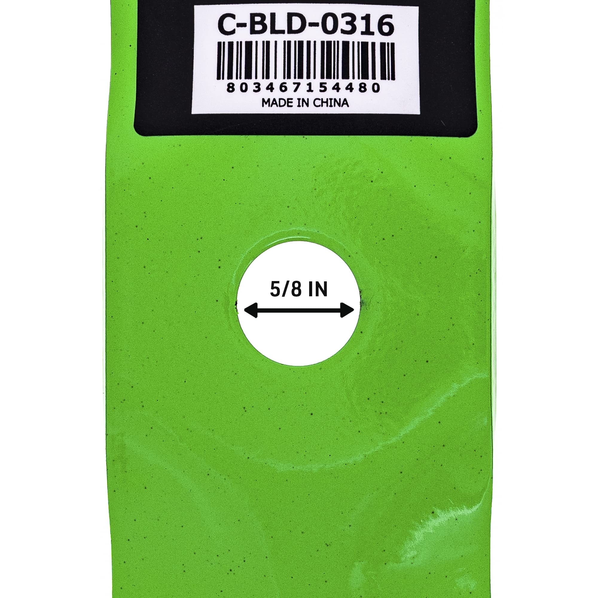 8TEN center hole detail showing 5/8 inch hole for secure OEM-compatible mounting