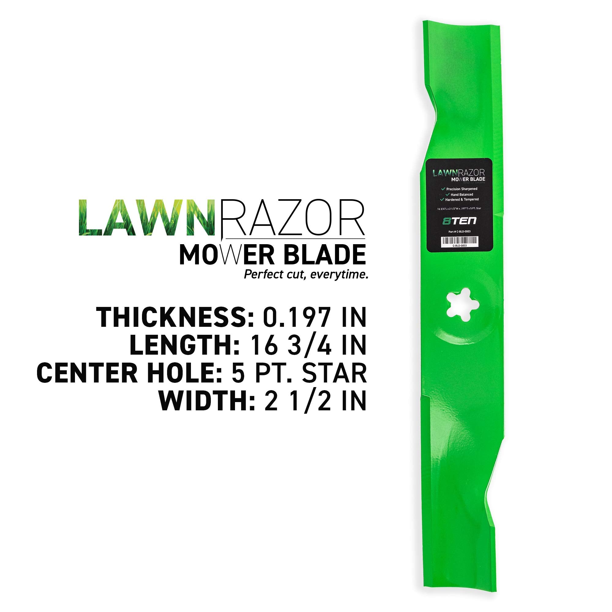 8TEN star-pattern center hole detail showing precise 5-point fit for secure mounting