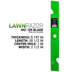 8TEN LawnRAZOR close-up of sharpened cutting edge for cleaner, consistent cuts