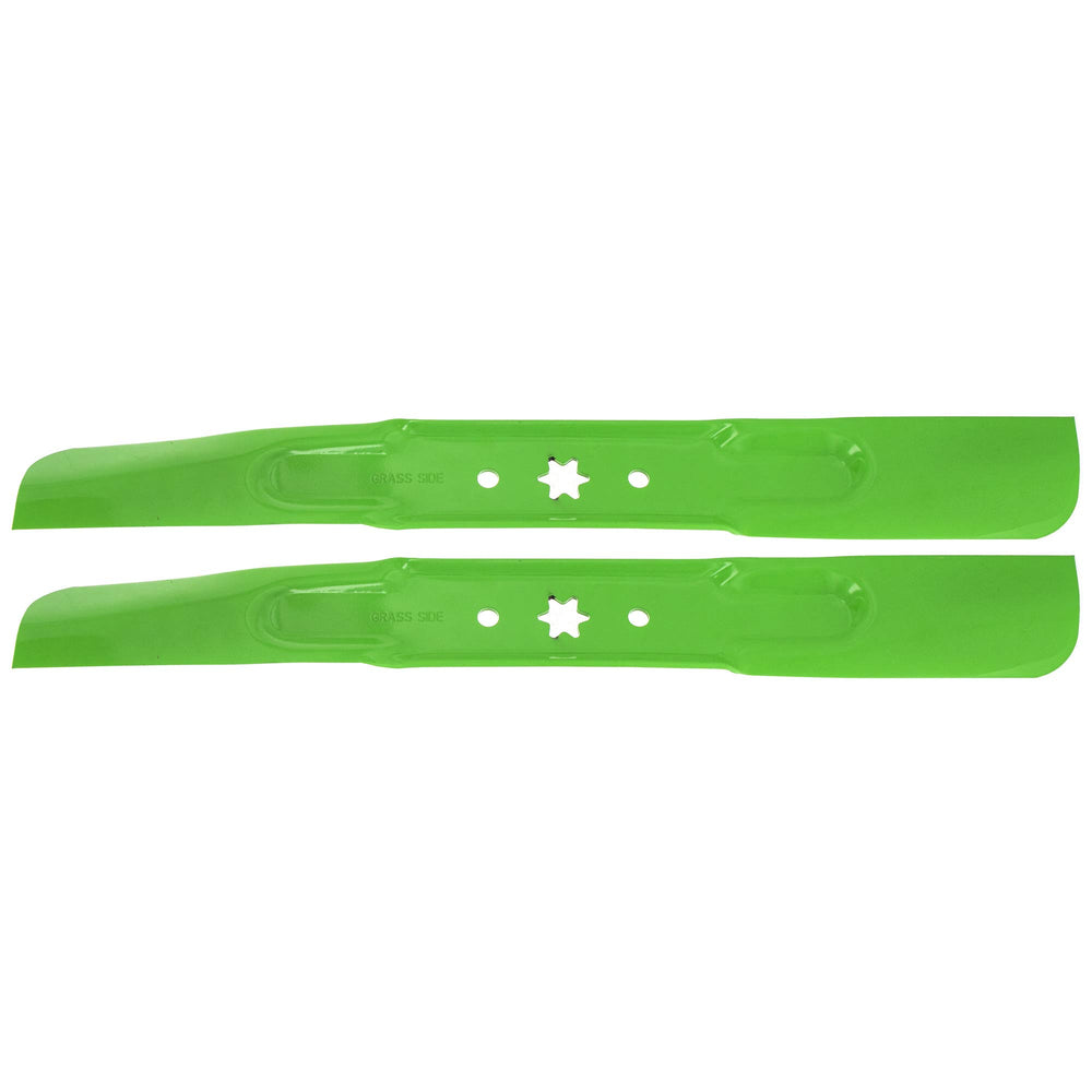 8TEN blade cutting-edge close-up highlighting sharp edge for cleaner, precise grass cuts