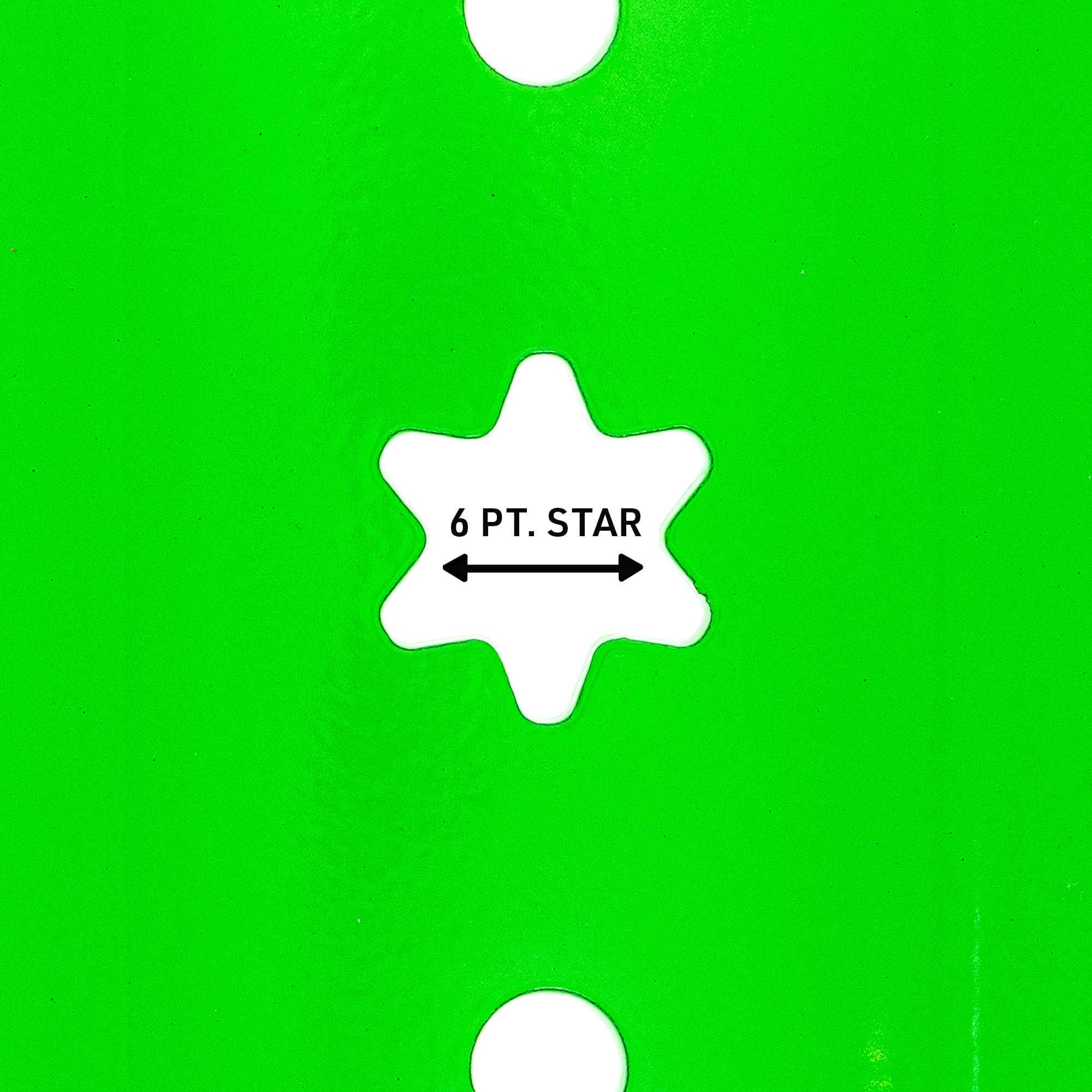 8TEN close-up of 6-point star mounting hole ensuring secure OEM-style fit