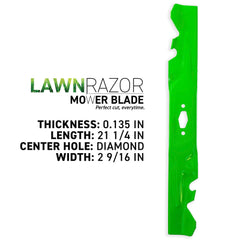 8TEN close-up of toothed cutting edge highlighting sharpness for improved mulching