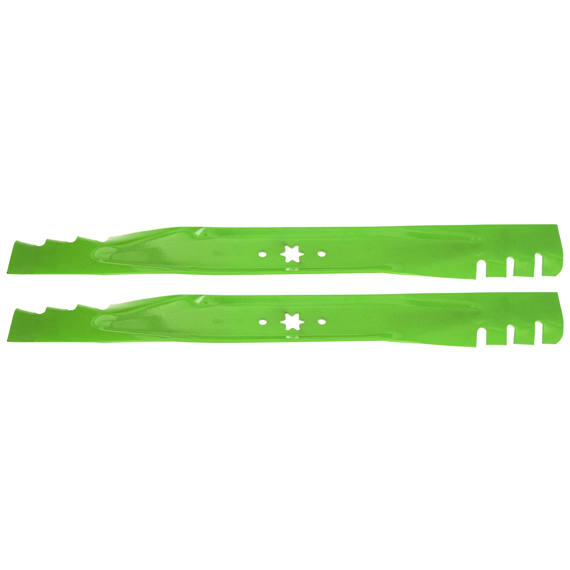 8TEN LawnRAZOR close-up of toothed cutting edge delivering sharper grass cutting