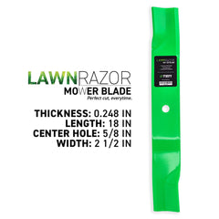 8TEN LawnRAZOR close-up of cutting edge showing sharpness for cleaner cuts