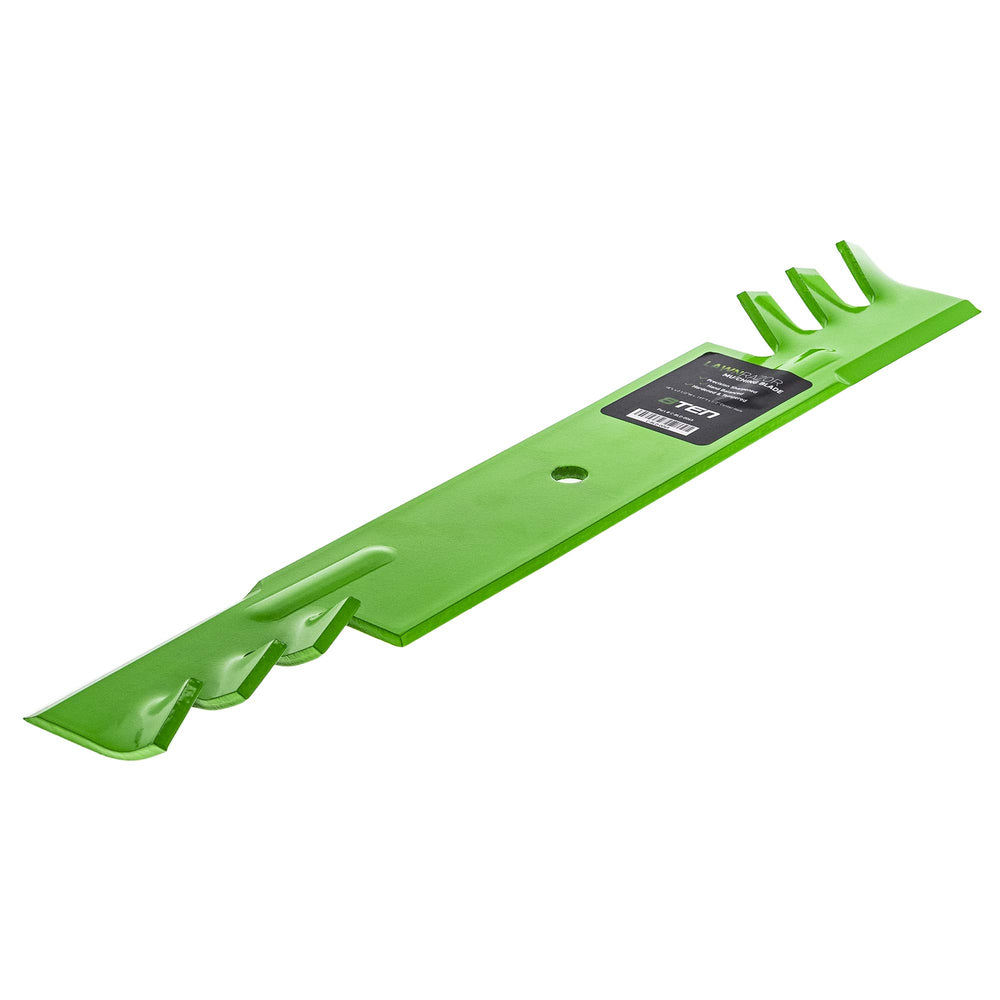 8TEN LawnRAZOR cutting edge compared to worn blade showing restored sharpness benefit