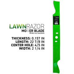8TEN close-up of blade cutting edge for cleaner, precise lawns
