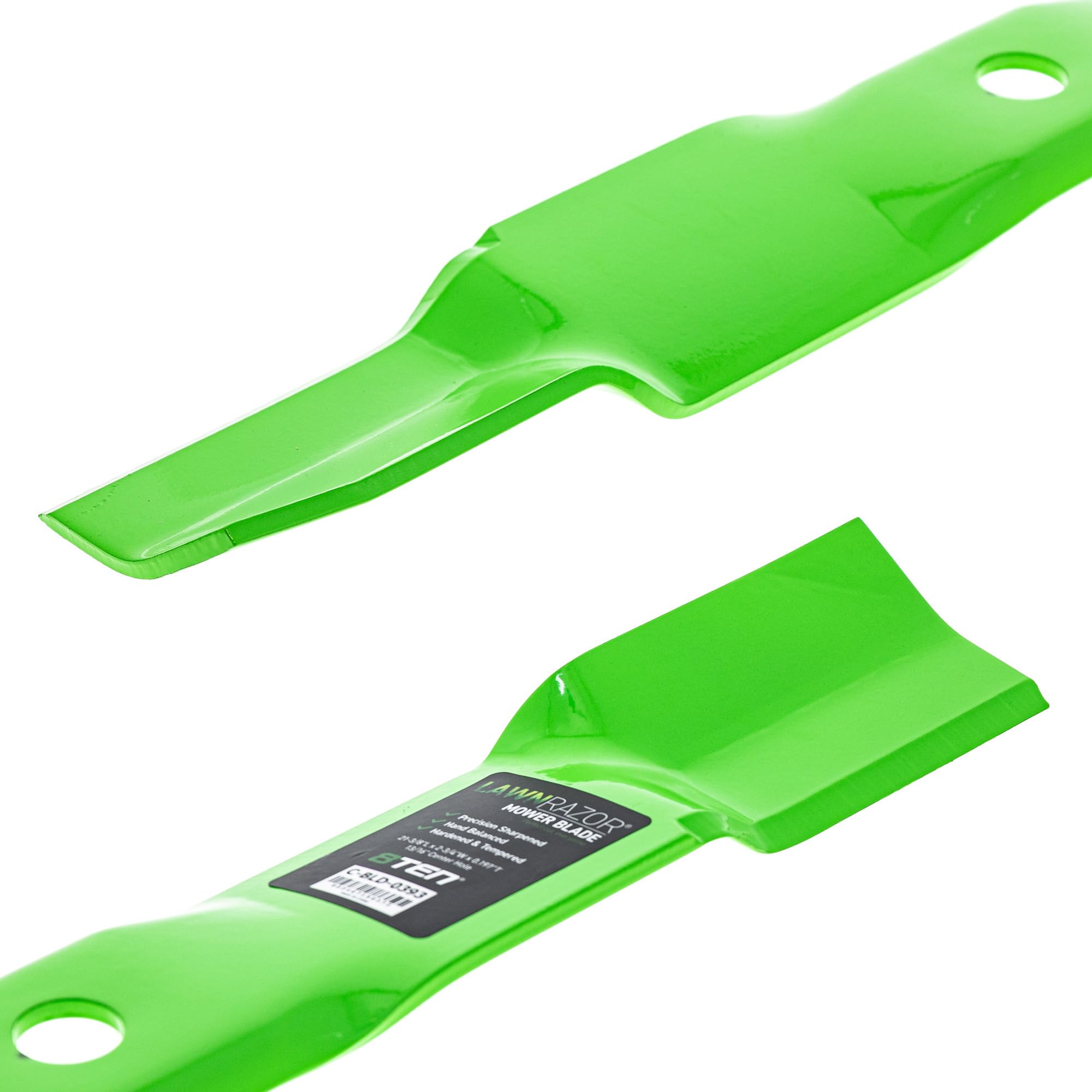 8TEN blade measurement graphic showing exact dimensions for fit confirmation