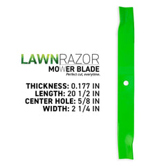 8TEN LawnRAZOR close-up of sharpened cutting edge showing durable rolled foil profile benefit