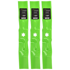 8TEN LawnRAZOR front view showing three blades and fitment benefits