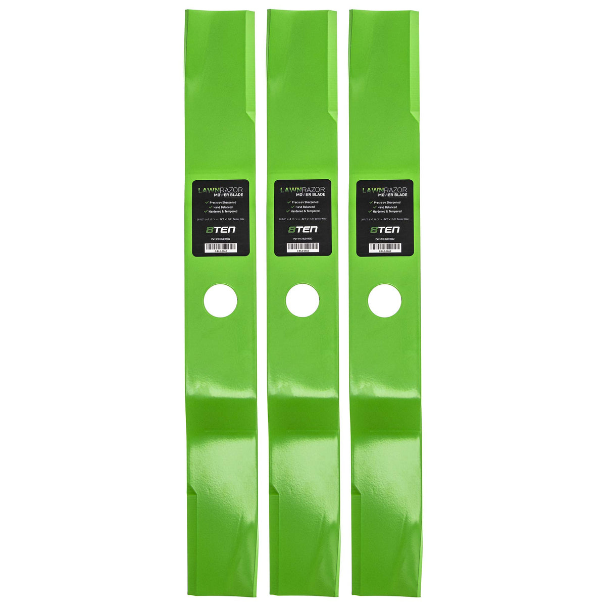 8TEN blade front packaging showing fitment and benefits