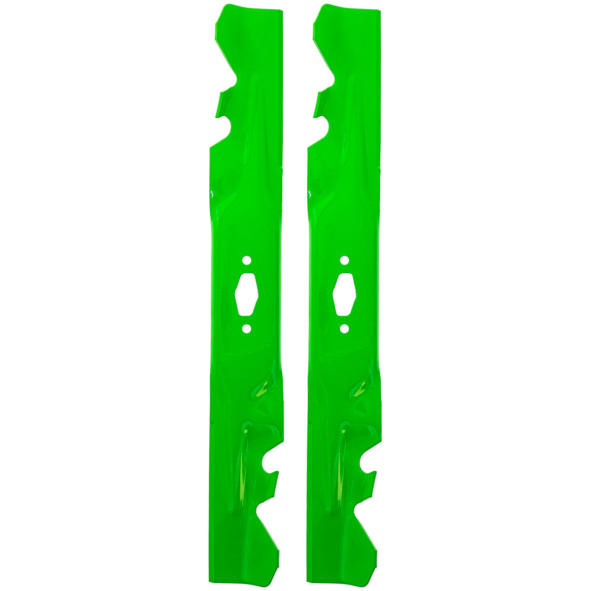 8TEN blade front view showing two-tooth blades and packaging, ensures correct replacement