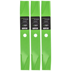 8TEN LawnRAZOR front view of blade trio showing fit and finish benefits