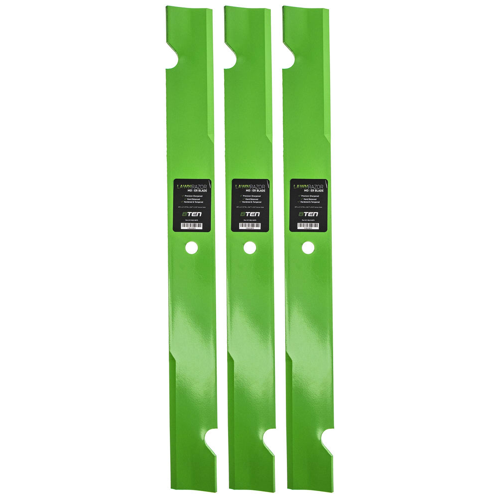 8TEN LawnRAZOR front view showing triple blade pack and clear labeling for easy identification and purchase