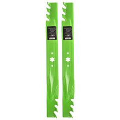 8TEN LawnRAZOR front view showing complete blade pair and packaging, durable replacement
