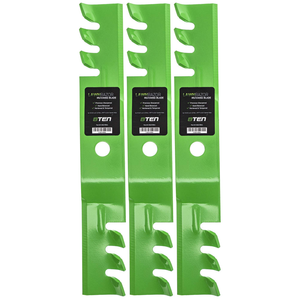 8TEN blade front view showing packaging and fit information for easy identification