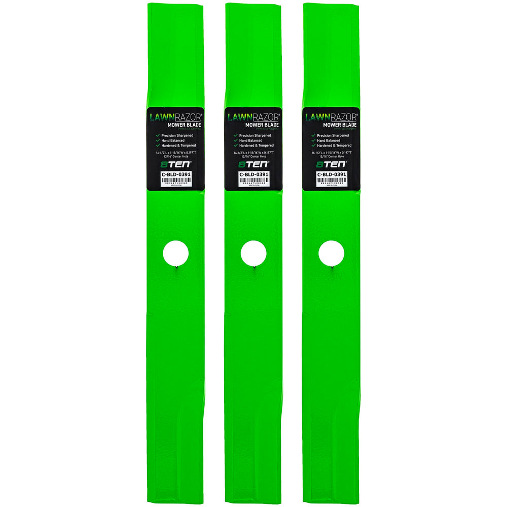 8TEN blade front view showing full shape and ready-to-install fit