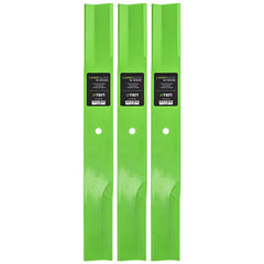 8TEN front view of three blades showing fit and finish for reliable replacement