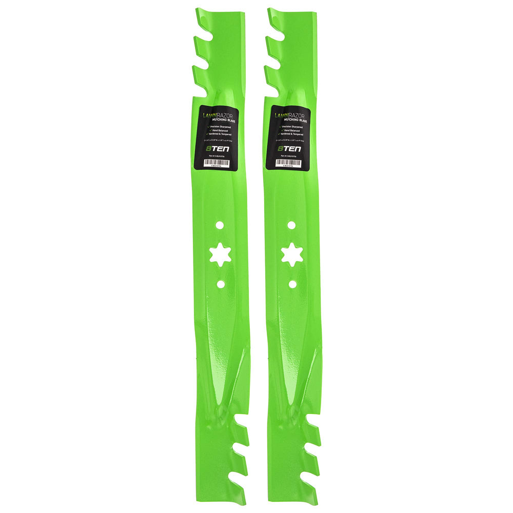8TEN LawnRAZOR front view pair showing fit and balance benefit